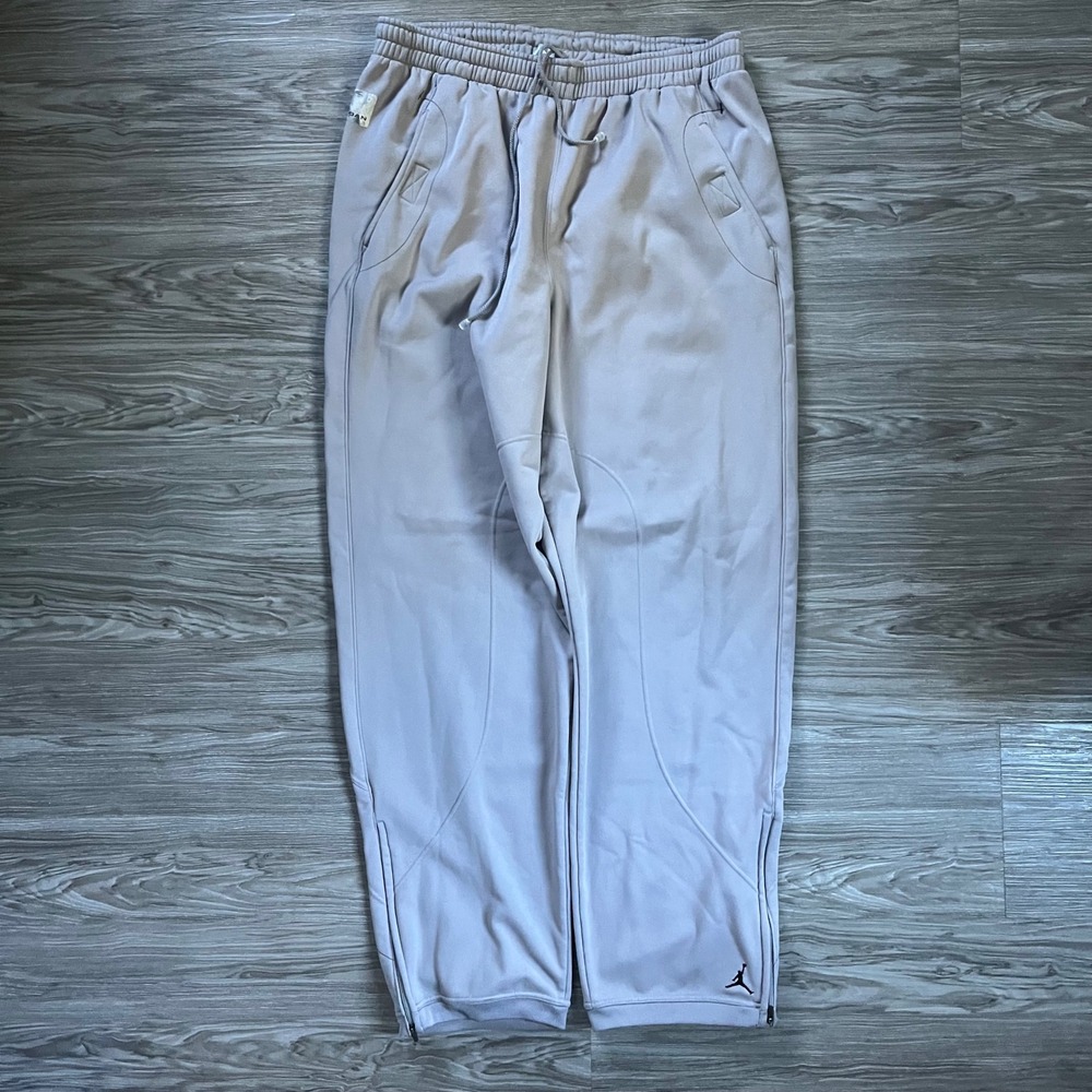 Y2K Jordan Training Men XXL Lavender Fleece Sweatpants Zipper Ankle Jumpman